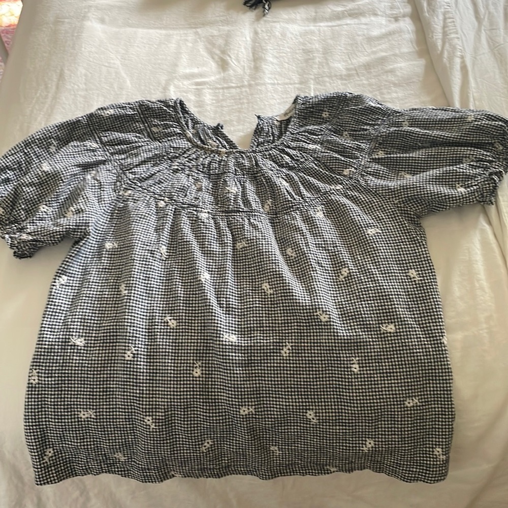 Madewell ruffled shirt